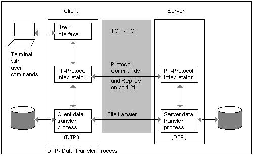 Image of FTP Client/Server/Protocol